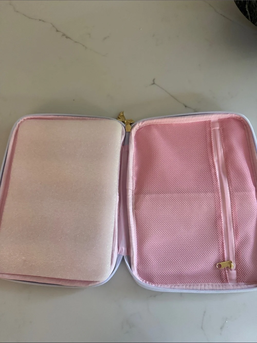 LoveShackFancy Lavender Floral Cosmetic Pouch